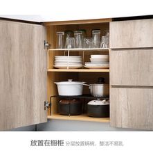 可伸縮鐵藝廚房置物架調料架櫥櫃碗碟架廚具瀝水收納架調味品架子
