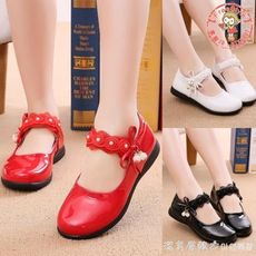 十月上新限時免運✪2019春秋新款女童皮鞋黑色公主鞋中大童兒童白單鞋小學生表演出鞋【Freestyl
