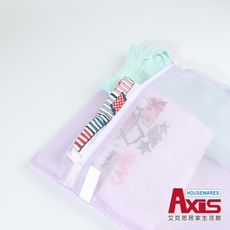 【AXIS 艾克思】紫色方形30x40洗衣袋細密網洗衣袋.衣物收納袋