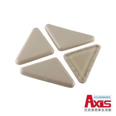 【AXIS 艾克思】MIT PE 防刮腳墊67x50x50mm_4入組(地板專用)