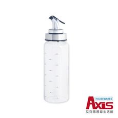 【AXIS 艾克思】300ml玻璃不鏽鋼防漏防塵調味油醋瓶.油壺(瓶身有刻度設計)