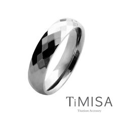 【TiMISA 純鈦飾品】格緻真愛-寬版 純鈦戒指