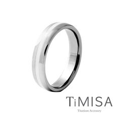 【TiMISA 純鈦飾品】真愛宣言 純鈦戒指(白)