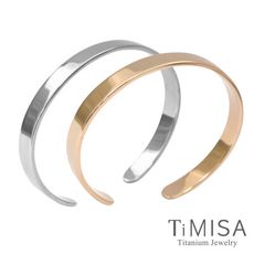 【TiMISA 純鈦飾品】至愛品藏 純鈦手環(兩色可選)