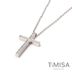 【TiMISA 純鈦飾品】閃耀十字 純鈦項鍊