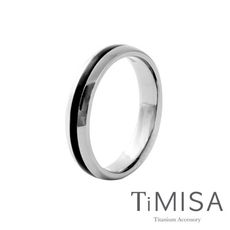 【TiMISA 純鈦飾品】真愛宣言 純鈦戒指(黑)