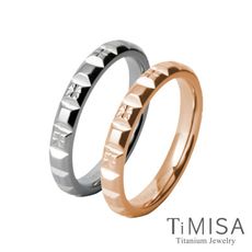 【TiMISA 純鈦飾品】濃情巧克力 純鈦戒指(雙色可選)