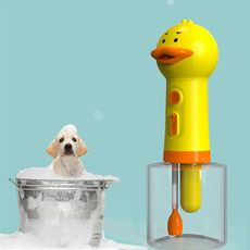 電動泡沫機 寵物沐浴泡泡機 寵物泡沫機 自動皂液 洗碗/洗髮精泡沫器 寵物洗澡神器 (USB充電)