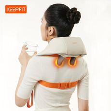 【KEEPFIT】肩頸按摩器 8頭按摩 揉捏按摩 熱敷 兩檔力度/模式 仿人手按摩 手拉/背帶式