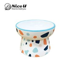 【NiceU 毛樂趣】色塊高腳寵物碗