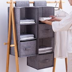 加大加厚抽屜式收納掛袋(三層、四層、五層、12L抽屜收納盒)