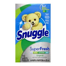 SNUGGLE 熊寶貝烘衣紙 70片 藍色 超級香味 #46309