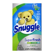 SNUGGLE 熊寶貝 烘衣紙 105片 藍色寵物 #46310