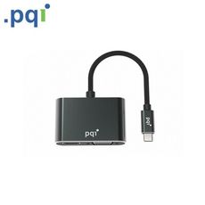 PQI Type-C to HDMI VGA HUB 影音轉換器 同時輸出HDMI與VGA