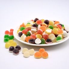 小鑽石水果包包 500公克1包 下午茶系列 軟糖系列 水果口味 捷克進口【嘴甜甜】