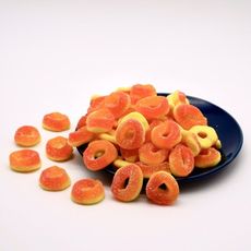 水蜜桃圈圈 500公克1包 汽水系列 軟糖系列 水果口味 捷克進口【嘴甜甜】