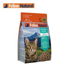 紐西蘭 K9 Feline 冷凍乾燥貓咪生食餐 牛肉+鱈魚320g
