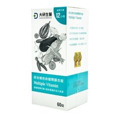 【大研生醫】綜合維他命緩釋膜衣錠(60顆/罐)3入組