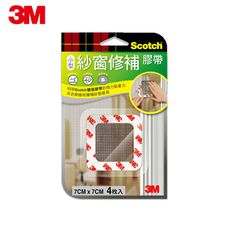 3M™ Scotch® 紗窗修補膠帶 M7, 7 x 7 cm, 4枚入