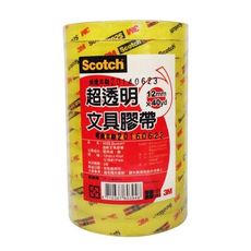 3M™ Scotch® 502S 超透明膠帶-12入(筒裝) 12mm*40yd