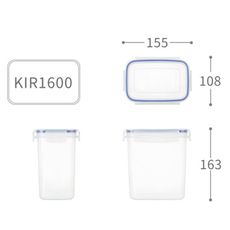 【聯府】天廚長型保鮮盒 (1.6L) KIR-1600