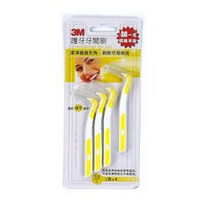 3M™ 護牙牙間刷 L 型 L-黃色 1.5mm (4支入)