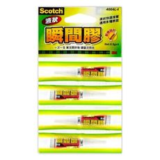 3M™ Scotch® 液狀瞬間膠 4004L-4  (0.5g*4)