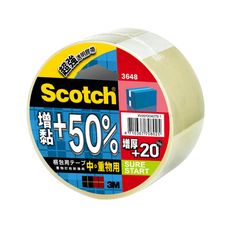 3M™ Scotch® 增黏50%超強透明膠帶 3648-單入 48mm*40yd