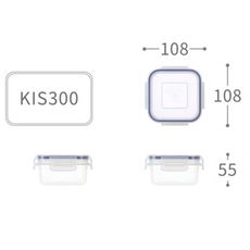 【聯府】天廚方型保鮮盒 (300ml) KIS300