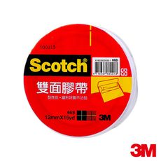 3M™ Scotch® 668 雙面膠帶 12mm*15yd