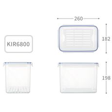 【聯府】天廚長型保鮮盒 (6.8L) KIR6800