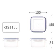 【聯府】天廚方型保鮮盒 (1100ML) KIS-1100