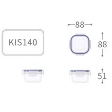 【聯府】天廚方型保鮮盒 (140ml) KIS-140