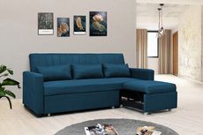 《逆光》沙發床 灰色 藍綠色 咖啡色 L型沙發 亞麻布 多色可選 工廠直營