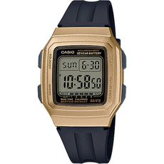 CASIO 復古實用電子錶-金(F-201WAM-9A)
