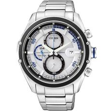 【CITIZEN Eco-Drive】時尚達人三眼計時男錶(CA0120-51A)