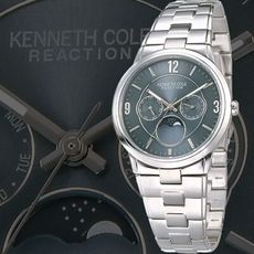 【KENNETH COLE】紐約時尚日相男錶-鐵灰藍(IKC3643)