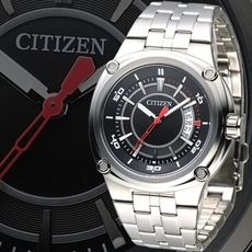 【CITIZEN】OXY 黎明之眼時尚風格男錶-黑(BK2530-50E)