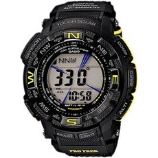 CASIO PRO TERK 超越巔峰登山錶-帆布/IP黑殼(PRG-260G-1D) 保固一年