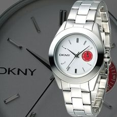【DKNY】紅心皇后時尚女錶-銀白(NY2131)