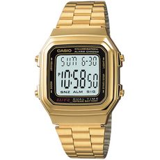 CASIO 簡易實務電子錶-金(A178WGA-1A)