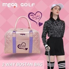 【MEGA GOLF】Rainbow Angel鑽石珠光衣物袋-戀愛粉鑽 高爾夫 旅行袋 旅行包