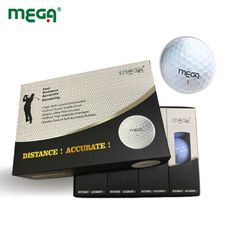 【MEGA GOLF】高爾夫球 二層球 一盒四組共12顆 符合國際標準規格比賽球 非練習球