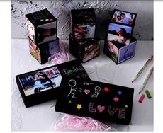 彈跳禮物盒驚喜創意生日聖誕節情人節相冊手工卡片機關卡片萬聖節