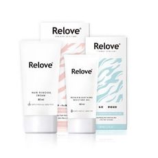 Relove 瞬淨 Ku溜零毛髮霜 80ml+舒潤 私密舒緩凝露 40ml