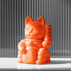歐美CHIC BOUTIQUE  LUCKY CAT 米其林寶寶 幸運招財貓 橙色