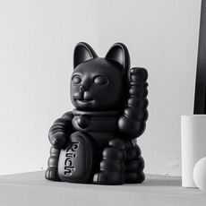 歐美CHIC BOUTIQUE  LUCKY CAT 米其林寶寶 幸運招財貓 黑色