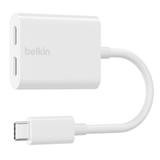 【Belkin】貝爾金 音頻轉接器 雙Type-C TO USB-C™ 音訊+充電分插 台灣總代理