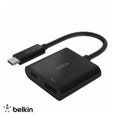 【Belkin】貝爾金 USB-C 轉 HDMI + 充電轉接器(支援4K/60W) AVC002b