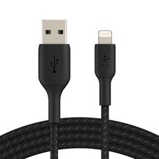 【Belkin】貝爾金USB-A轉LIGHTNING編織傳輸線暨充電線1公尺 蘋果充電線 台灣總代理